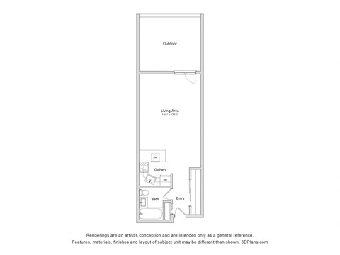 a floor plan of a small apartment